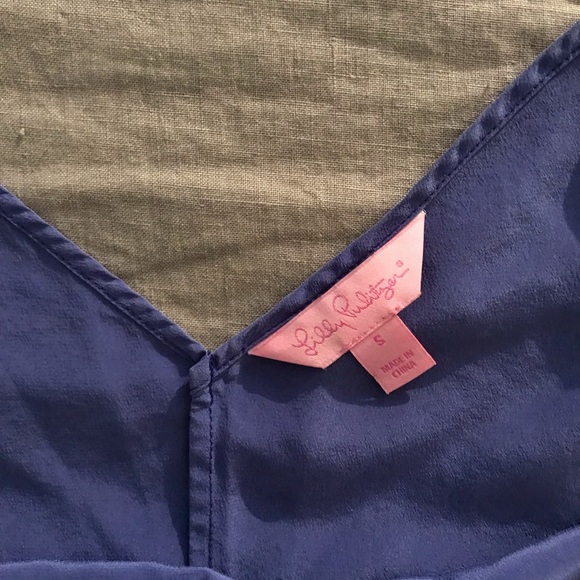 Lily Pulitzer Blue Silk Cami - Picture 4 of 5